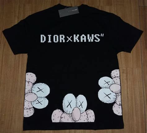 dior x kaws cotton t-shirt|KAWS x Dior sweatshirt.